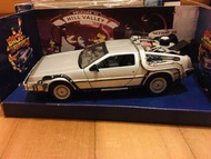 全新絕版收藏 回到未來 「Back to the Future」場景金屬模型時光車 ，DC comics marvel, 車身約 18cm 長，附有原裝盒，盒不完美，不合完美主義者。