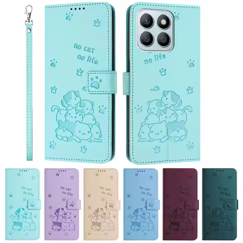 Kawaii Cat Phone Case for Funda Huawei Honor 200 90 Magic6 Magic 6 Lite Pro X8B X7B X6B X6A X9B Case