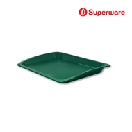 Srithai Superware ถาดใส่อาหารพลาสติก ถาดเสริฟ ขนาดใหญ่ สีครีม แบบสี่เหลี่ยมโค้งมน Plastic Serving Trays TR-09 (ABS)