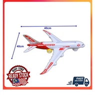Big Size Moving Airplane Kapal terbang With Flash Light Sound Gift Toys Aeroplane