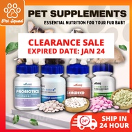 【CLEARANCE】Cat &amp; Dog Supplement Pet Vitamin Pet Probiotic Stomatch Beauty hair Pet Vitamin 宠物益生菌化毛片 营养