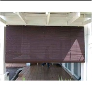 Bidai kayu/ Wooden Blinds Outdoor/bidai meranti Wooden Blinds Outdoor '(W) x '(H) (Walnut), Bidai Kayu, 户外木帘