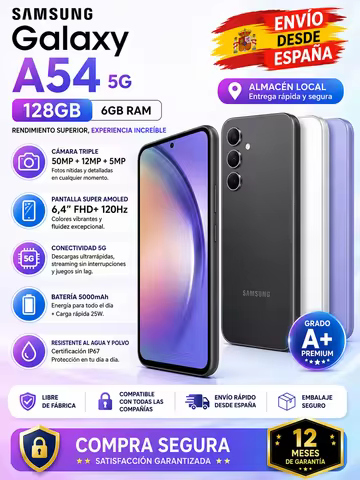 Samsung Galaxy A54 5g 128Gb / 6Gb Ram - Unlocked - Grade A+ Premium