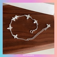 Bracelet For Women S925 Original Silver Bracelet Butterfly Bracelet Gelang Tangan Perempuan Silver B