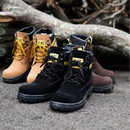 Caterpillar SBY Men's Safety Shoes Safety Boots Iron Toe Tracking Bikers Can