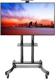 Home Office Universal TV Stand Mobile TV Stand with Wheels Tall Heavy Duty Swivel Universal TV Cart for 32/42/43/49/50/55/65 Inch Plasma/LCD/LED TV
