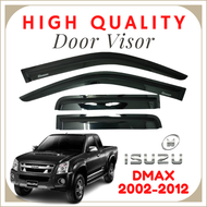 (4pcs/set) ISUZU DMAX RC (FIRST GEN) 2002-2012 High Quality 10CM DOOR VISOR WINDOW VISOR