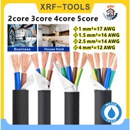 Pure Copper Cable 1.5mm 2.5mm 4mm TRS Rubber Flexible Cable 2 3 4 5 Core Waterproof Pure Copper Cabl