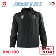 SPIN DMJ100 เสื้อแจ็คเก็ต มีฮู้ด ผ้าร่ม Jacket ใส่ได้ 2 ด้านในตัวเดียว ของแท้ 100%