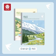 HAI TIEN A4 PEACE premium cover sewing notebook (200 million, 300 million) - Random delivery