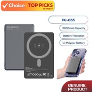 Pinergy 855 Slim Magnetic Wireless Powerbank Lightweight Design for On-the-Go Charging -15W 5000mAh