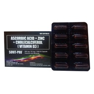 SOVIT Ascorbic Acid + Zinc + Cholecalciferol (Vitamin D3) 1 Capsule (sold per piece)