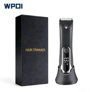 Body Hair Clipper Men's Specific Ceramic Shaver Rechargeable Body Intimate/Groin Hair Trimmer Waterp