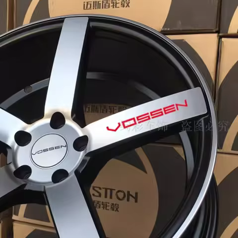 4pcs Vossen Wheels Spoke Sticker Rims Reflective Decal Decoration Car Styling Accessories Decor