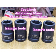 1 inch black socket head 90mm long TOP 6 sides 27mm 30mm 32mm 33mm 240625-27 240625-30 240625-32 240