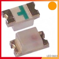 [100 Pieces]- Orange LED 0603 Transparent SMD Stickers Shop