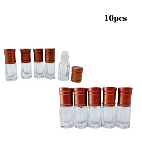 3ml Glass Dropper Stick Bottle Attar Arabian Oud Perfume Essential Oil Bottles Cosmetic Containers 1