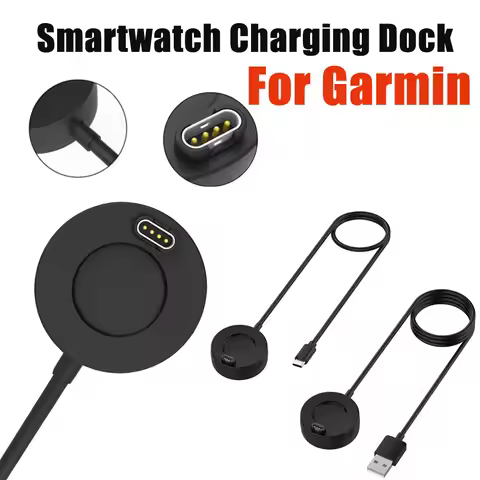 USB/Type C For Garmin Vivoactive 3/4/4S Fenix 5S/5X/6S/6X Venu 2/2S - Fast Charging Durable Cable Sm