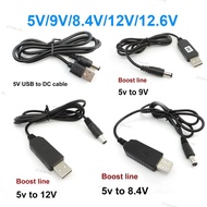 DC 5V to USB 9V 8.4V 12V 12.6V Step UP Module Power Boost Line Converter Adapter Cable 5.5X2.1mm Plu