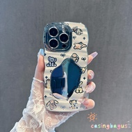 REALME cute dog Mirror Case Mirror Casing Hp OppoA1K REALME C2 5 5i5s c3 6i 10 9pro+ 9 c11c15c17 7ic