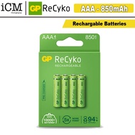 GP Recyko 4 AAA 850mA Rechargeable Batteries