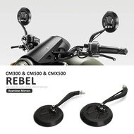 Motorcycle Rearview Mirror Rear Mirrors Round Side Mirrors For Honda CMX 500 CMX500 Rebel CM300 CM50