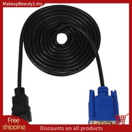 HDTV  Gold Male To VGA HD-15 Male 15Pin Adapter Cable 6FT 1.8M 1080P