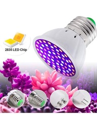 LED 全光譜植物生長燈泡，兼容 E27 E14 Gu10 Mr16，適用於溫室、花架和室內植物
