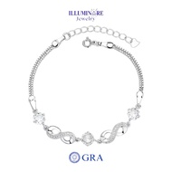 Illuminare-(100% Original) KH-BR05 Women's Bracelet 1.5CT Moissanite DiamondINFINITY S925 Silver 18K