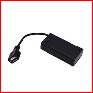 AA Size 2/3/4/6/8 Slot Battery Holder Storage Box Case with USB Female Port