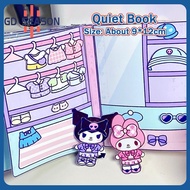 Kuromi Cinnamoroll kids Puzzle handmade paper Doll House hand ledger material pack book kids gift