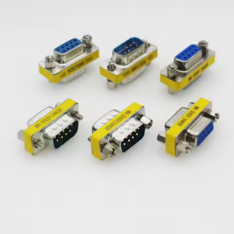 DB9 DB15 DB25 DB37 MINI Gender Changer Adapter RS232 Com D-Sub to Male Female VGA Plug Connector 9 1