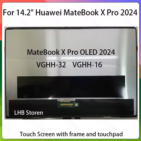 14.2"Original OLED LCD Replacement for Huawei MateBook X Pro 2024 VGHH-32 VGHH-16 Laptop LCD Touch S