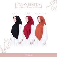 (READY STOCK) HAYYAN PLEATED SHAWL BY ASYALLIE