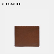 COACH กระเป๋าสตางค์ผู้ชายรุ่น 3-In-1 Wallet สีน้ำตาล 97739 SAD