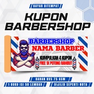 BARBERSHOP COUPON HAIR CUT COUPON CUSTOM COUPON CAN USE NAMES