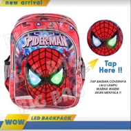 MATA Maris'a Boys Bag Spiderman Character Led Eyes On Children's School Bag