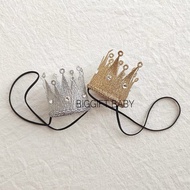 Crown hat with string (yellow)