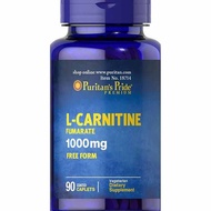 Puritan Obat L-Carnitine 1000mg Pembakar Lemak Pelangsing Isi 90 Tablet 100%Originall