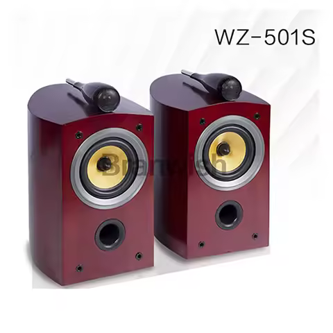 5.5 Inch Bookshelf Speaker 75-150W Passive Sound Box 2-Way HiFi Audio 4Ω Monitor Speakers For Home T