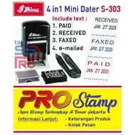 Shiny S303 4in1 Automatic Dater Stamp (Mini Dater Stamp)