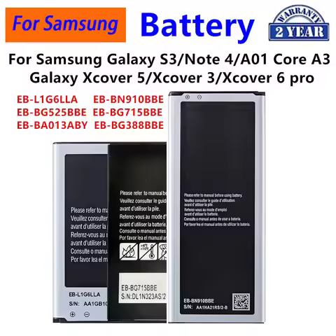EB-L1G6LLA EB-BG525BBE EB-BG715BBE EB-BA013ABY EB-BG388BBE Battery For Samsung Galaxy S3 Note 4 Gala