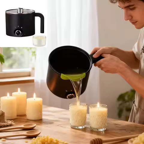 New 1.8L Candle Wax Melting Device 3 Level Temperature Adjustment Wax Melting Pot Electric Non-stick
