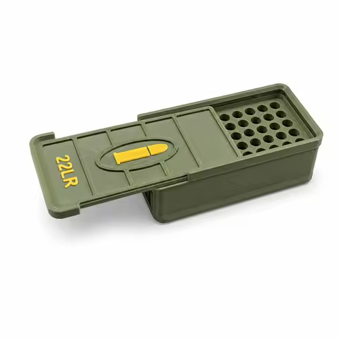 22 LR Ammo Storage Box Holds 50 Rounds Portable 3D Printed Ammunition Bullet Box Desktop Bullet Case