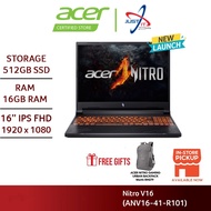 ACER NITRO V16 ANV16-41-R101 GAMING LAPTOP ( R7-8845HS 16GDR5 512SSD / 16" IPS FHD / WIN11H )