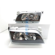 Dahe Auto Japanese Standard Black Frame Glass Headlight Suitable For TOYOTA COROLLA AE100 AE101 1993
