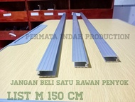 LIS ALUMINIUM M 150 CM LIS ALUMINIUM HARDCASE LIS U LIS BOX SIKU ALUMINIUM M