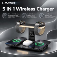 LINKIN 5-in-1 Wireless Charger Station iPhone 3/5 in 1 Wireless Charger Holder