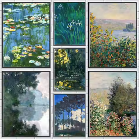 C-Claude M-Monet Art Diamond Painting Mosaic Diamond Embroidery Handmade Art Gift Home Decoration