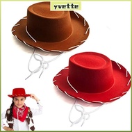 YVE Cowgirl Hat, Cowboy Accessory Performance Cowboy Hat, Fashion Adjustable Prop Dress-up Cosplay C